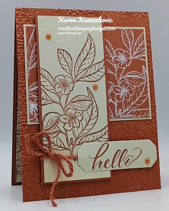 Stampin' Up! Lovely & Sweet in Copper 3 creativestampingdesigns.com