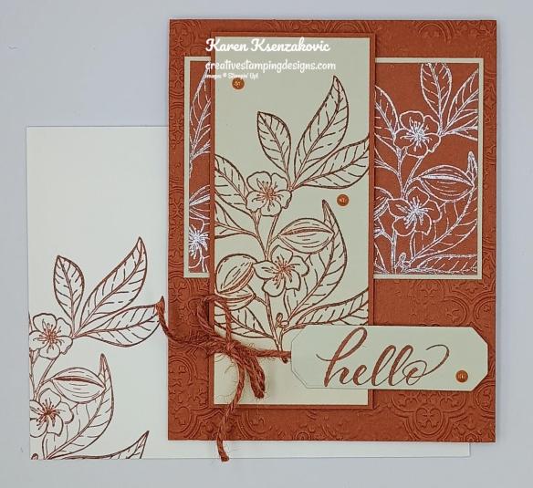 Stampin' Up! Lovely & Sweet in Copper 6 creativestampingdesigns.com