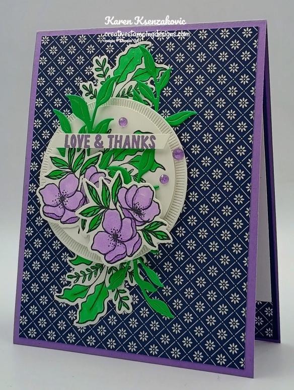 Stampin' Up! Memorable Blooms Love & Thanks 4 creativestampingdesigns.com