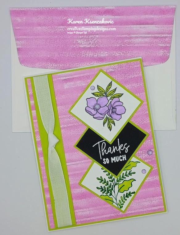 Stampin' Up! Memorable Blooms Thanks 7 creativestampingdesigns.com
