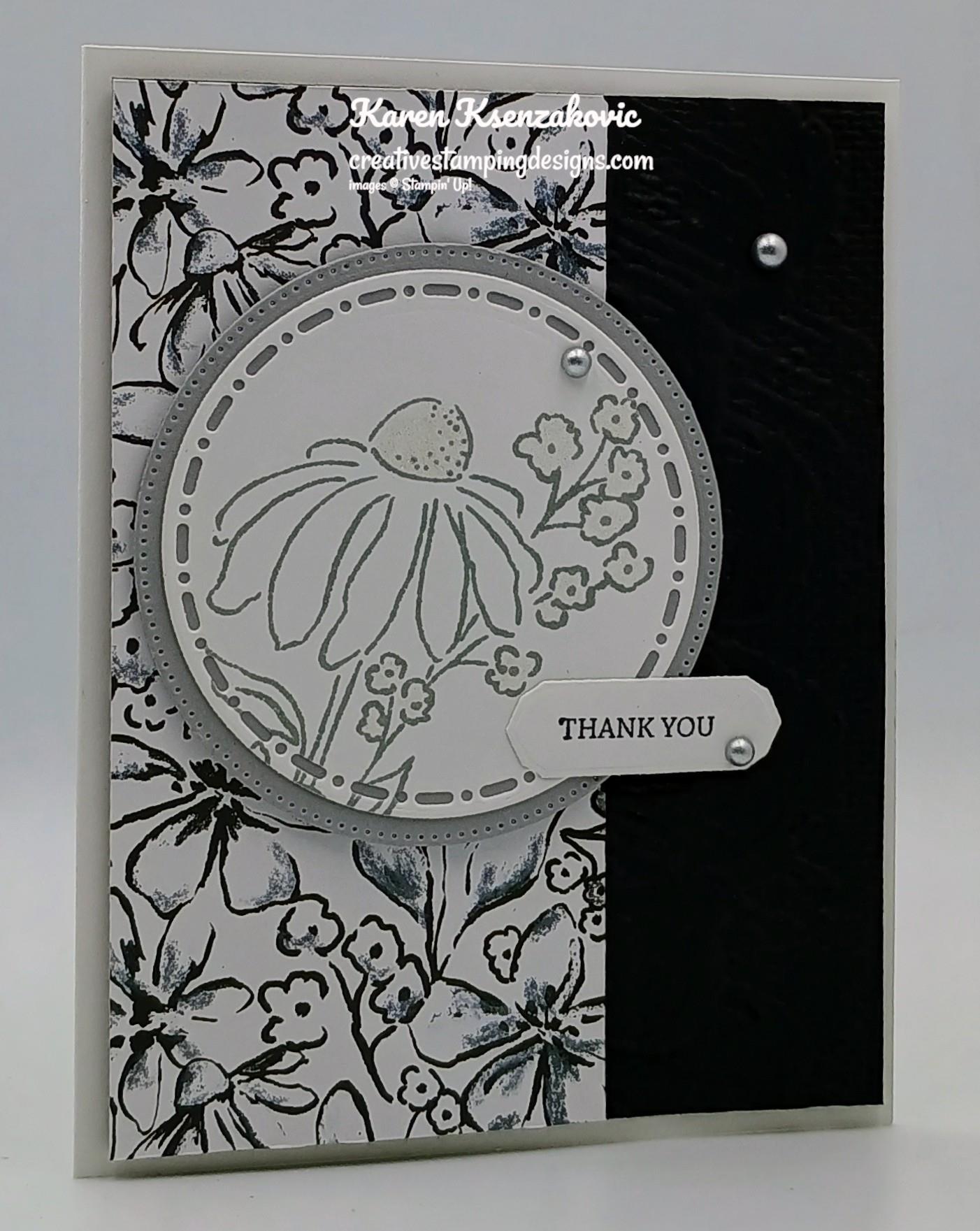 y*n様 Stampin' Up! インクレフィル47色（未使用）とその他 Stampin' Up! Mixed Florals Black & White | Creative Stamping Designs