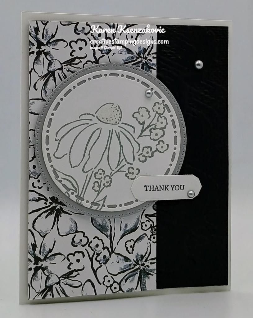 Stampin' Up! Mixed Florals Black & White 3 creativestampingdesigns.com
