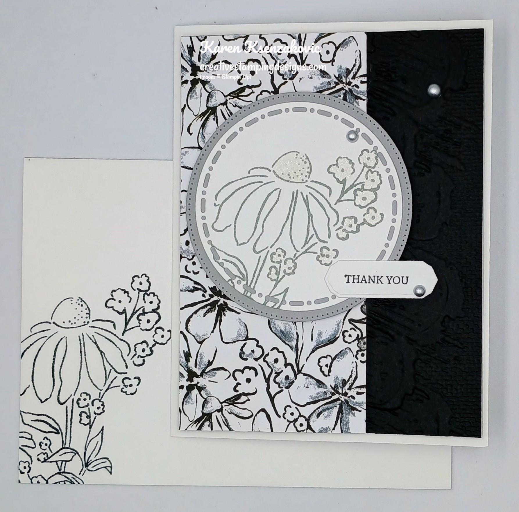 Stampin' Up! Mixed Florals Black & White | Creative Stamping Designs