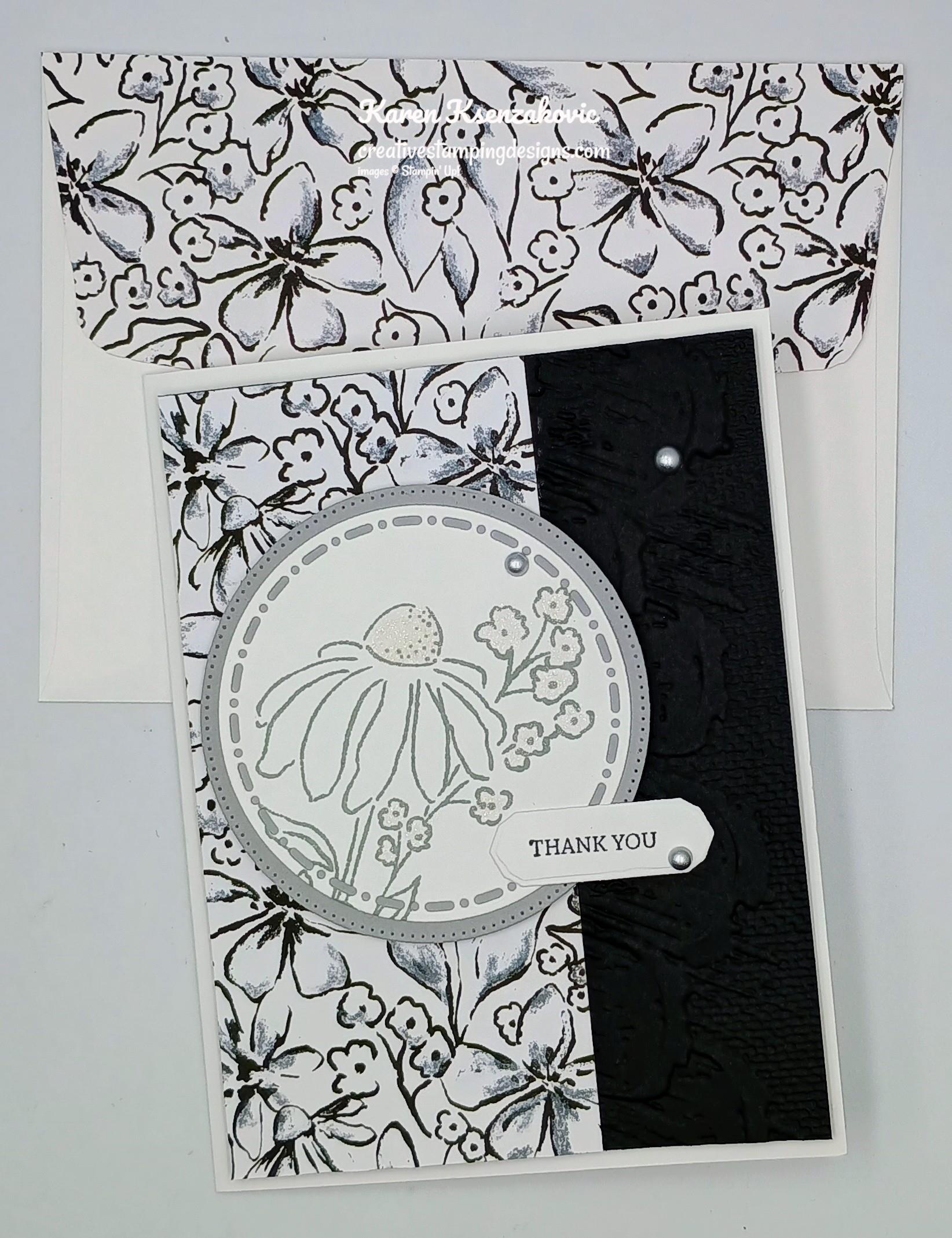 Stampin' Up! Mixed Florals Black & White | Creative Stamping Designs