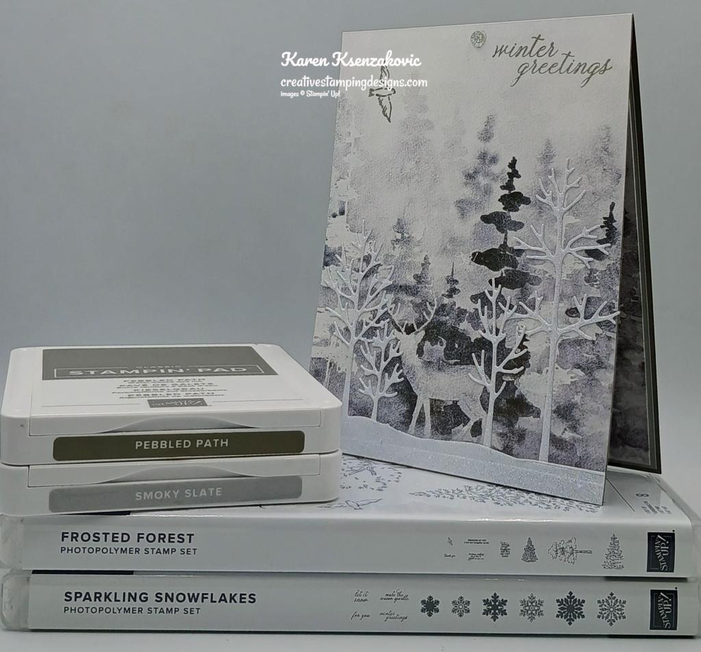 Stampin' Up! Sparkling Snowflakes Frosted Forest 1 creativestampingdesigns.com