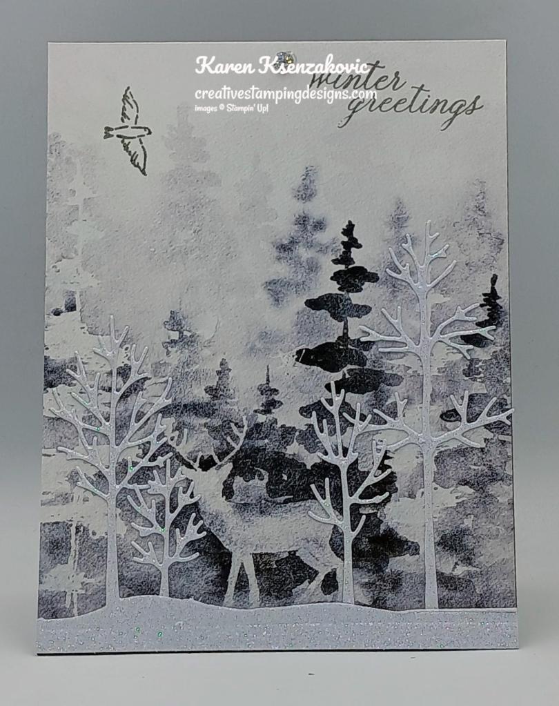 Stampin' Up! Sparkling Snowflakes Frosted Forest 2 creativestampingdesigns.com