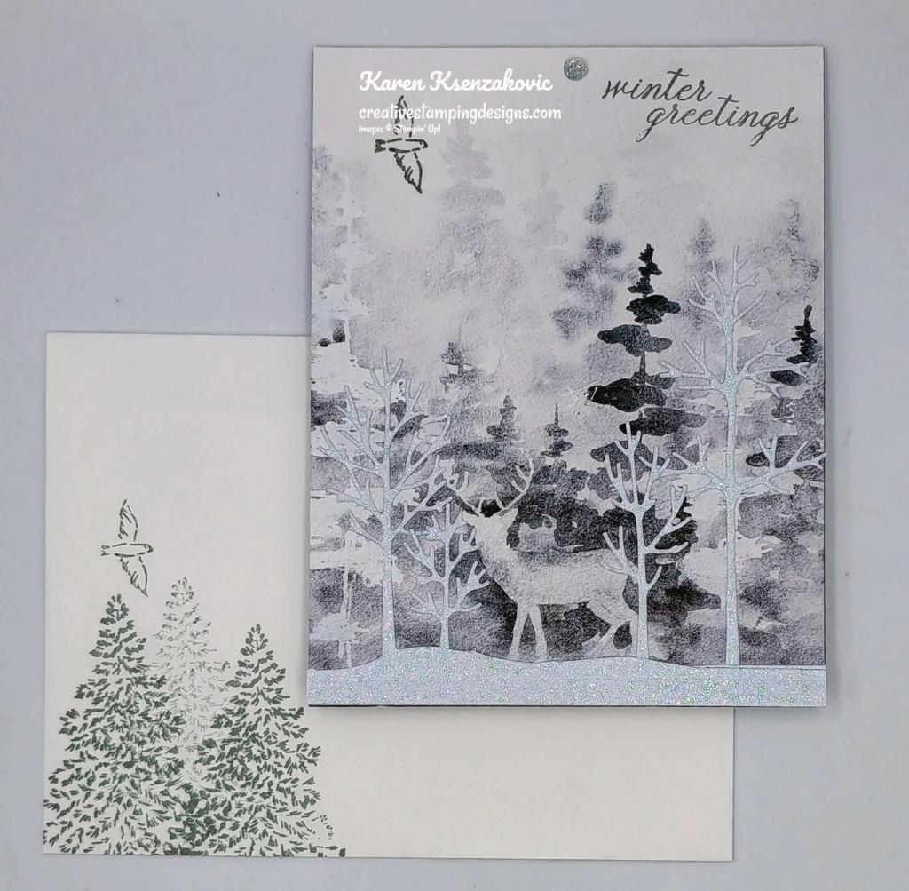 Stampin' Up! Sparkling Snowflakes Frosted Forest 6 creativestampingdesigns.com