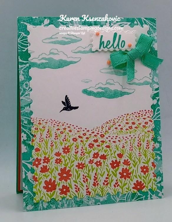 Stampin' Up! Fields In Bloom Hello 3 creativestampingdesigns.com