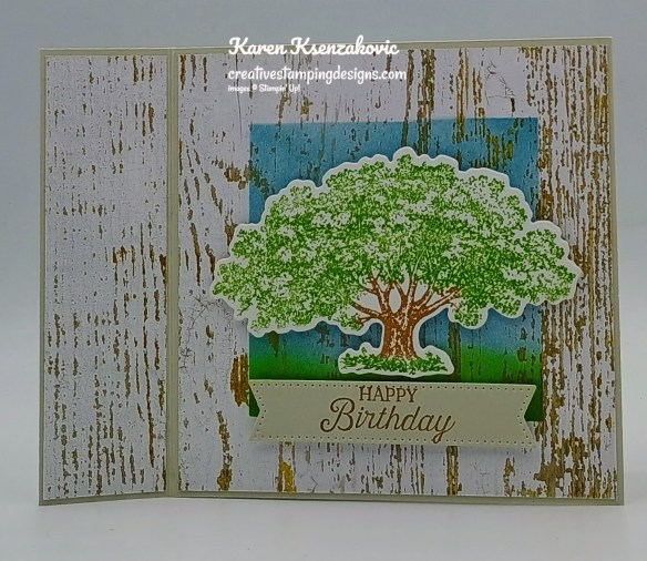 Stampin' UP! Loveliest Tree CAS Book Fold 2 creativestampingdesigns.com