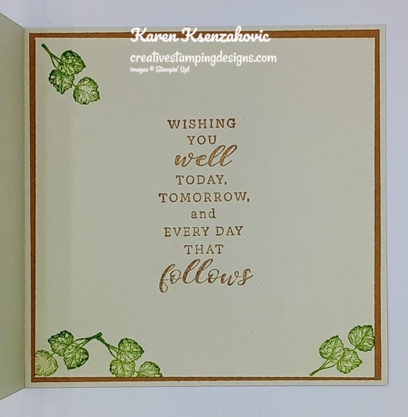 Stampin' UP! Loveliest Tree CAS Book Fold 5 creativestampingdesigns.com