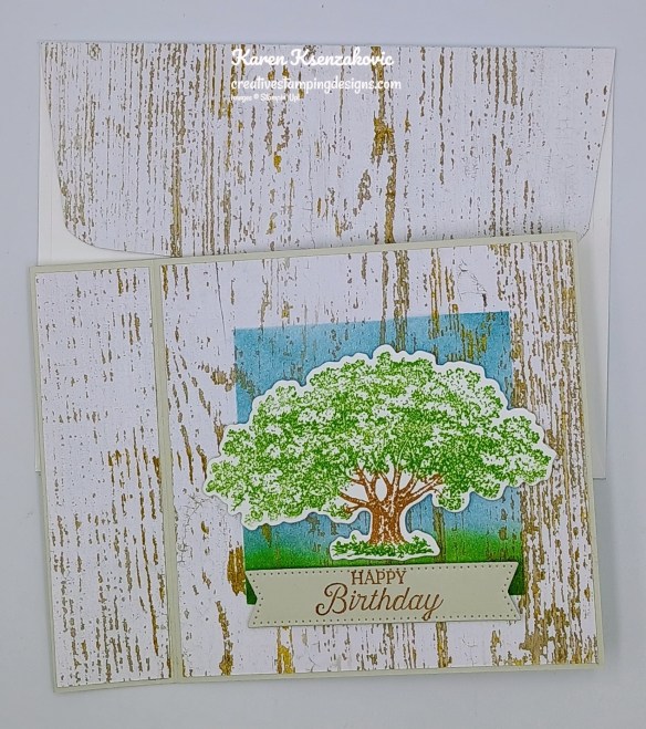Stampin' UP! Loveliest Tree CAS Book Fold 7 creativestampingdesigns.com