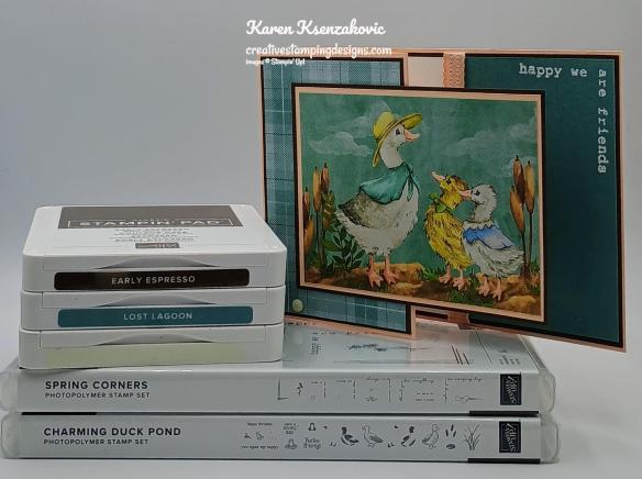 Stampin' Up! Spring Corners Fun Fold 1 creativestampingdesigns.com