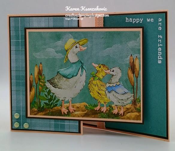 Stampin' Up! Spring Corners Fun Fold 4 creativestampingdesigns.com