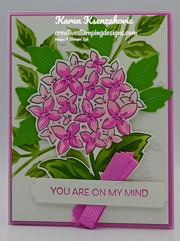 Stampin' Up! Thankful Garden Pink Hydrangea 2 creativestampingdesigns.com