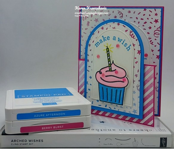 Stampin' Up! Arched Wishes Fun Fold 1 creativestampingdesigns.com