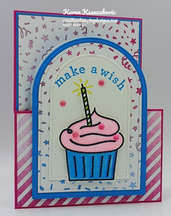 Stampin' Up! Arched Wishes Fun Fold 3 creativestampingdesigns.com