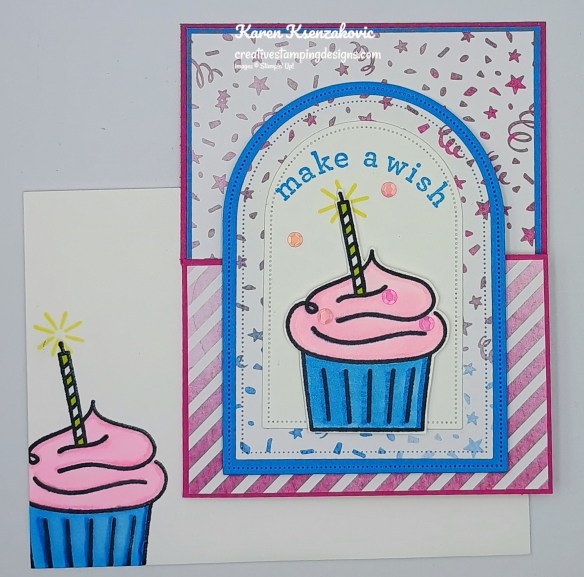 Stampin' Up! Arched Wishes Fun Fold 6 creativestampingdesigns.com