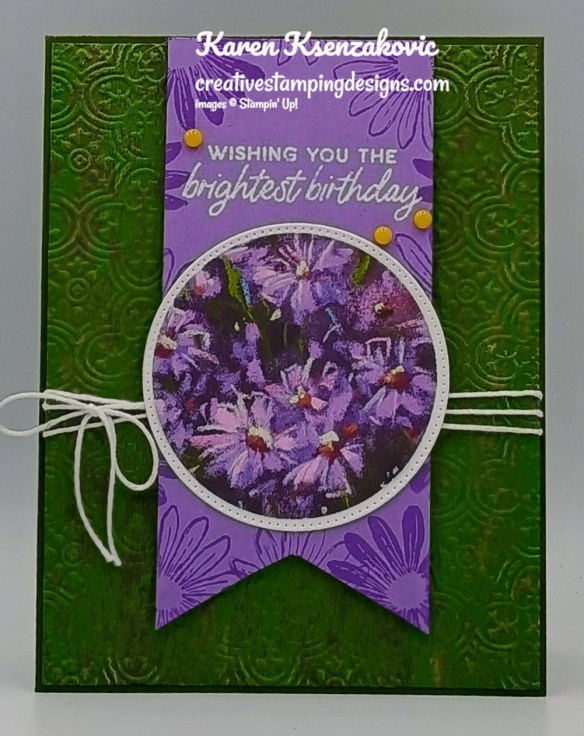 Stampin' Up! Cheerful Daisies Birthday 2 creativestampingdesigns.com