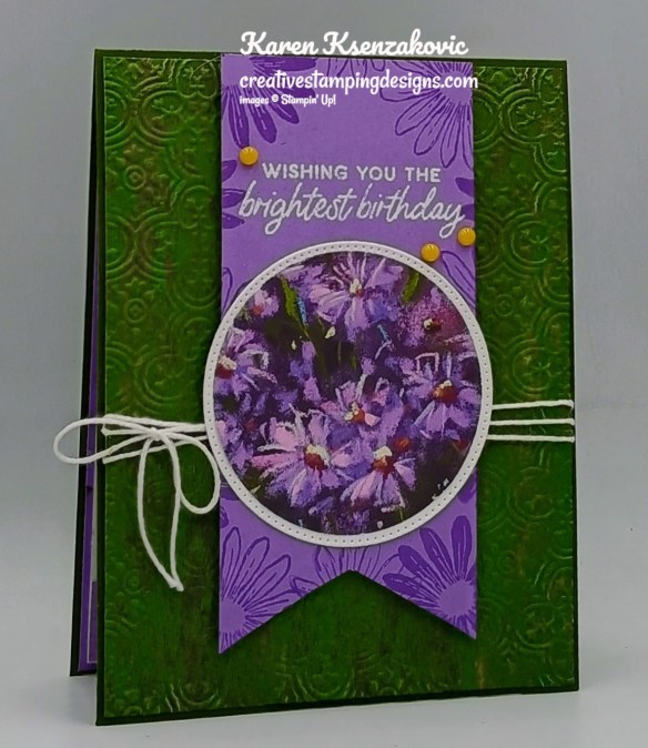 Stampin' Up! Cheerful Daisies Birthday 3 creativestampingdesigns.com