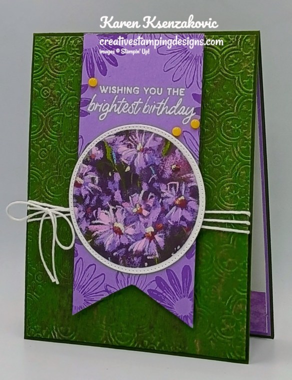 Stampin' Up! Cheerful Daisies Birthday 4 creativestampingdesigns.com