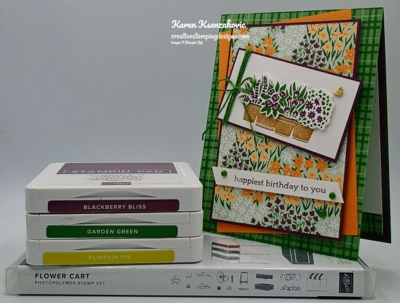 Stampin' Up! Flower Cart Birthday 1 creativestampingdesigns.com