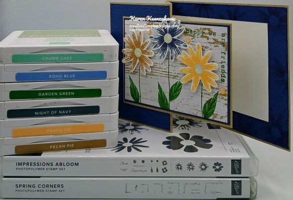 Stampin' Up! Impressions Abloom Fun Fold 1 creativestampingdesigns.com