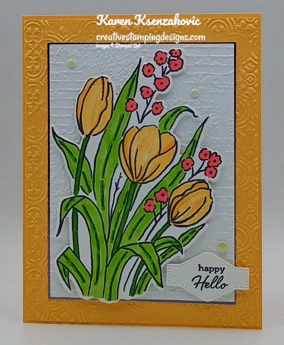 Stampin' Up! Mixed Florals Hello 2 creativestampingdesigns.com