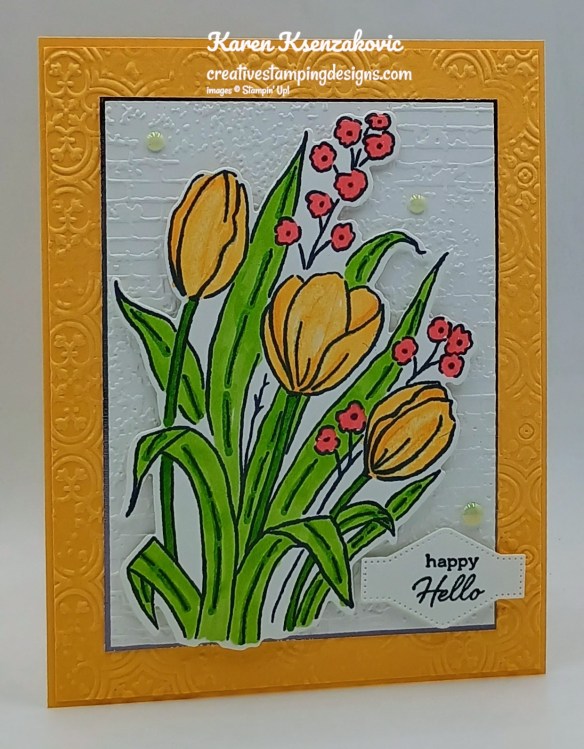 Stampin' Up! Mixed Florals Hello 3 creativestampingdesigns.com
