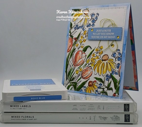 Stampin' Up! Mixed Labels CAS 1 creativestampingdesigns.com