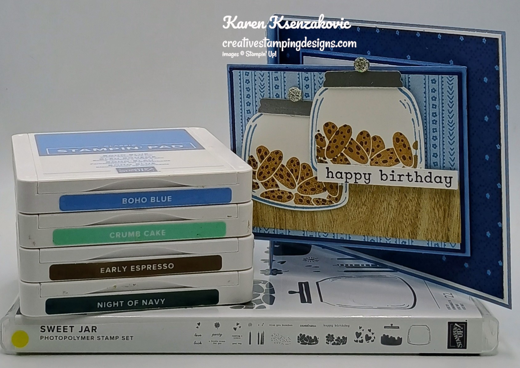 Stampin' Up! Sweet Jar for Fun Fold Friday | Creative Stamping Designs