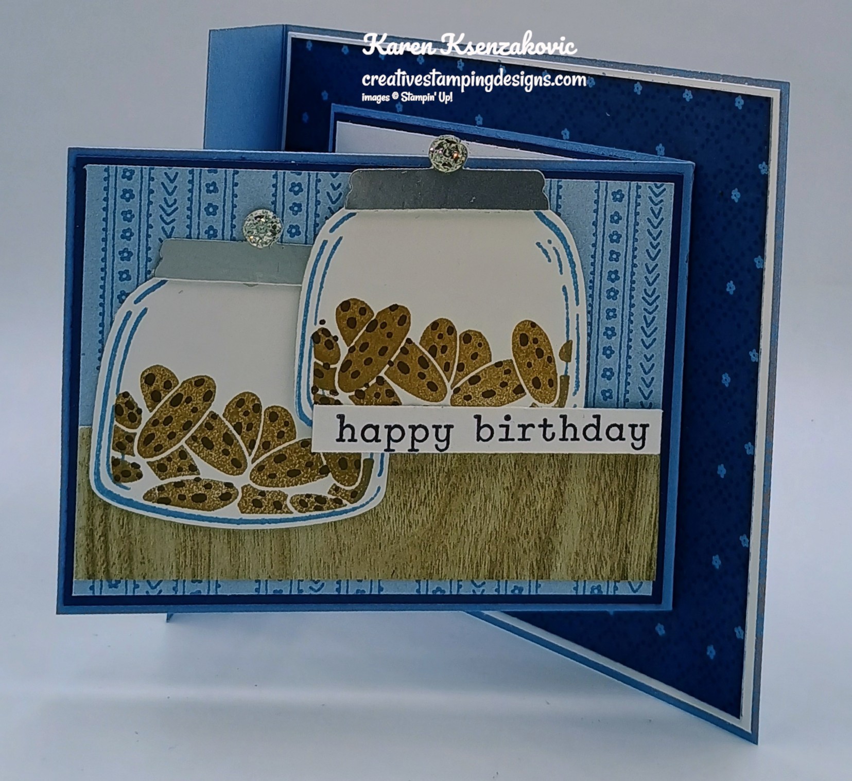 Stampin' Up! Sweet Jar for Fun Fold Friday | Creative Stamping Designs