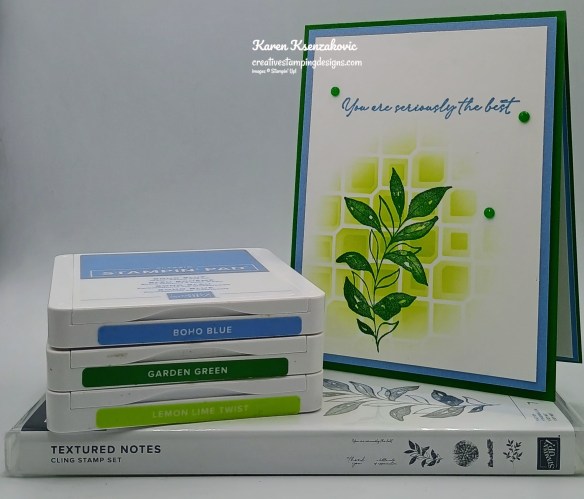 Stampin' Up! Textured Notes CAS 1 creativestampingdesigns.com