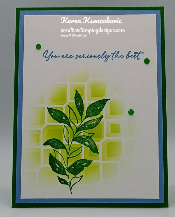 Stampin' Up! Textured Notes CAS 2 creativestampingdesigns.com