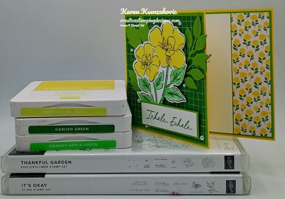 Stampin' Up! Thankful Garden Yellow Fun Fold 1 creativestampingdesigns.com