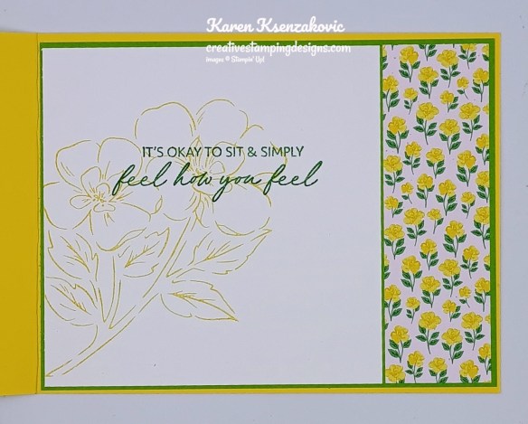 Stampin' Up! Thankful Garden Yellow Fun Fold 5 creativestampingdesigns.com