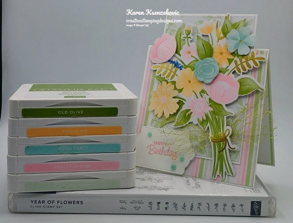 Stampin' Up! Year of Flowers Birthday 1 creativestampingdesigns.com