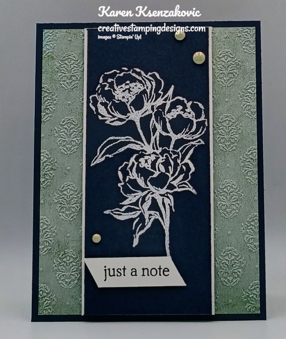 Stampin' Up! Gallery Blooms CAS 2 creativestampingdesigns.com