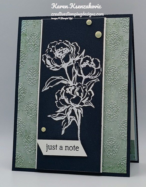 Stampin' Up! Gallery Blooms CAS 4 creativestampingdesigns.com