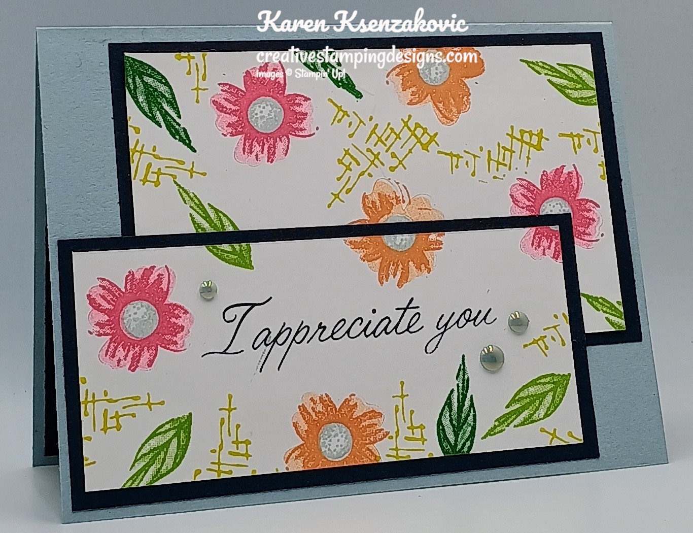 Stampin' Up! Impressions Abloom Double Time Stamping | Creative