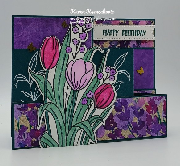 Stampin' Up! Mixed Florals Fun Fold 4 cretivestampingdesigns.com