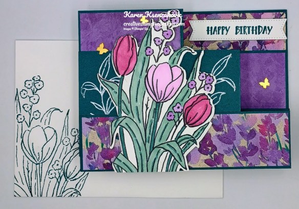 Stampin' Up! Mixed Florals Fun Fold 7 cretivestampingdesigns.com