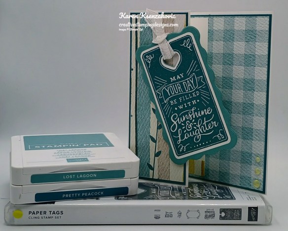 Stampin' Up! Paper Tags Fun Fold 1 creativestampingdesigns.com