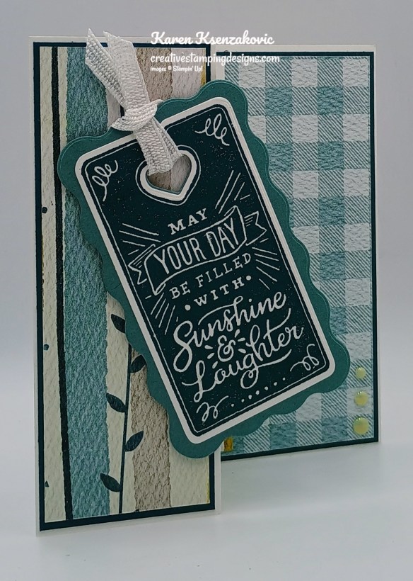 Stampin' Up! Paper Tags Fun Fold 3 creativestampingdesigns.com