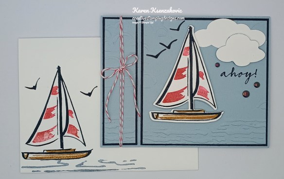 Stampin' Up! Sunrise Sailing Fun Fold 6 creativestampingdesigns.com