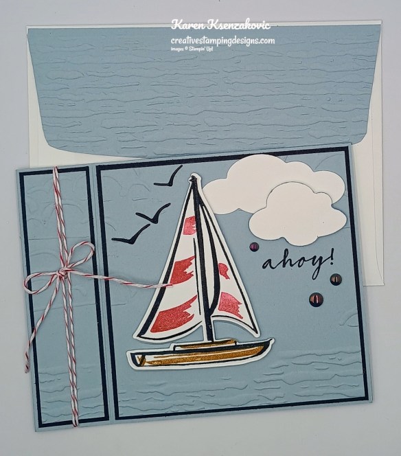 Stampin' Up! Sunrise Sailing Fun Fold 7 creativestampingdesigns.com