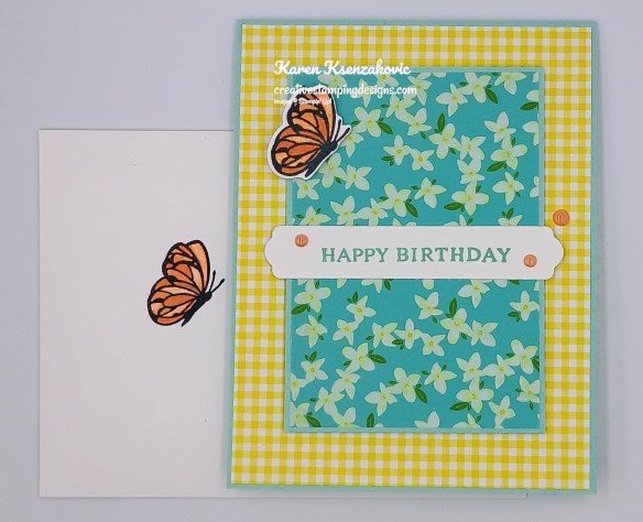 Stampin' Up! Beautiful Butterflies with Gingham 6 creativestampingdesigns.com