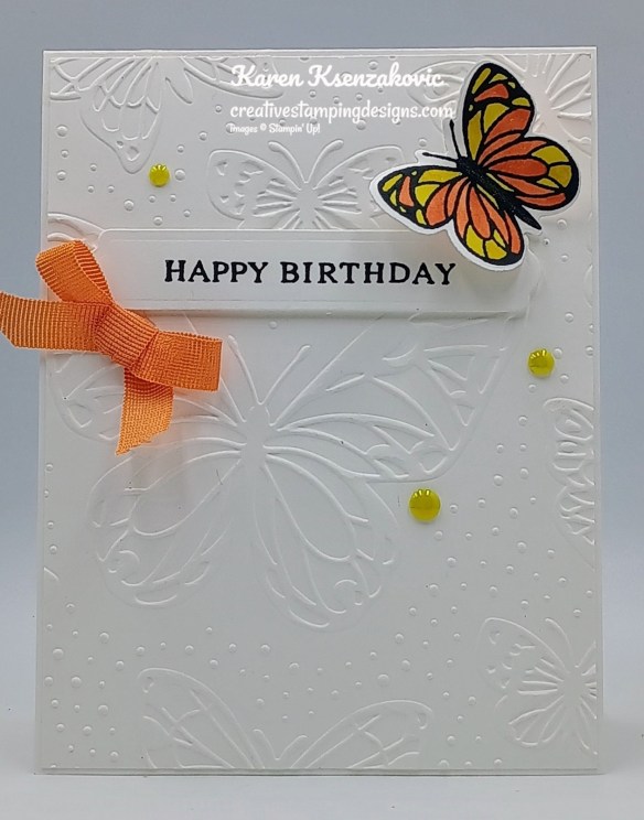 Stampin' Up! Beautiful Butterflies CAS 2 creativestampingdesigns.com
