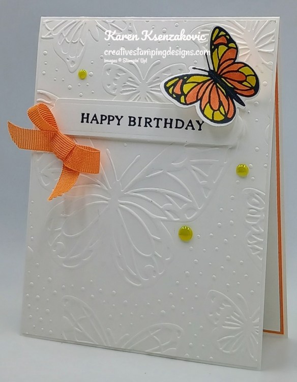 Stampin' Up! Beautiful Butterflies CAS 3 creativestampingdesigns.com