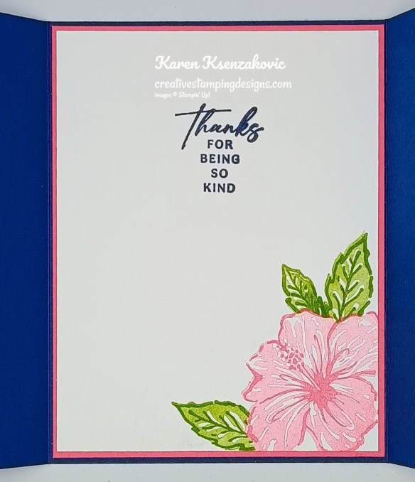 Stampin' Up! Happy Hibiscus Fun Fold 5 creativestampingdesigns.com