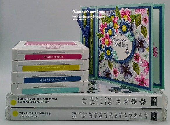 Stampin' Up! Impressions Abloom Fun Fold 1 creativestampingdesigns.com